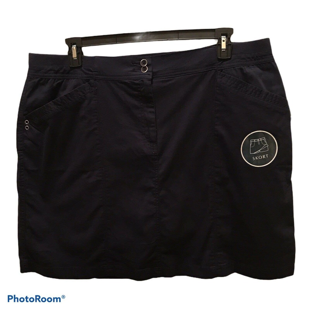 Karen Scott Plus Size A-Line Skort 20W I33